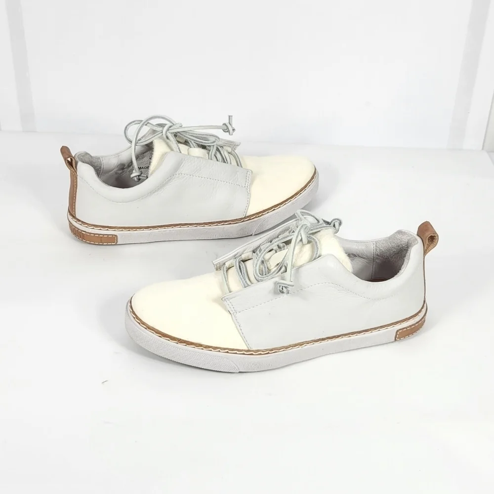 Blackstone White and Tan Sneakers #783 Size EU39 (US 8.5)